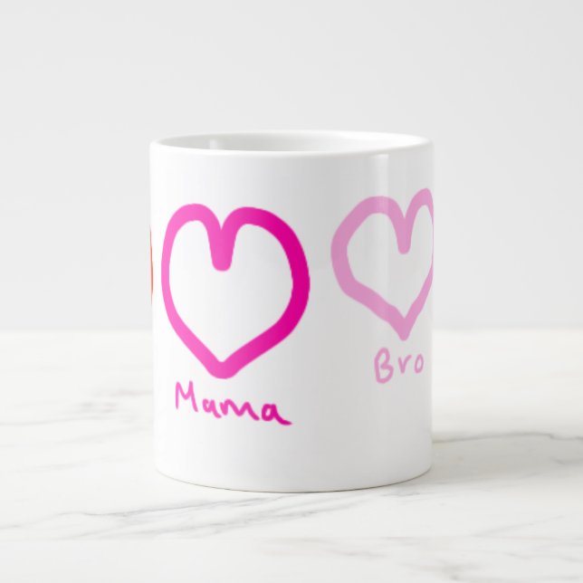 Family Hearts Mug  (Front)