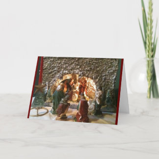Family Heirloom Nativity Scene Christmas card