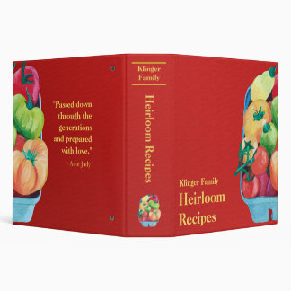 Family Heirloom Recipe Binder