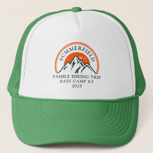 Family Hiking Trip Mountains Sunset Matching  Trucker Hat