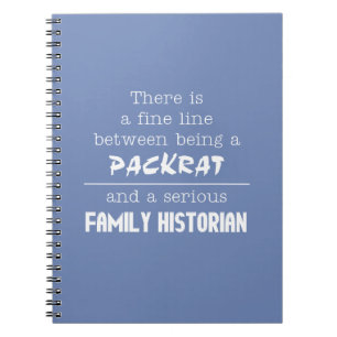 Family Historian Notebook (Customize Your Colour)