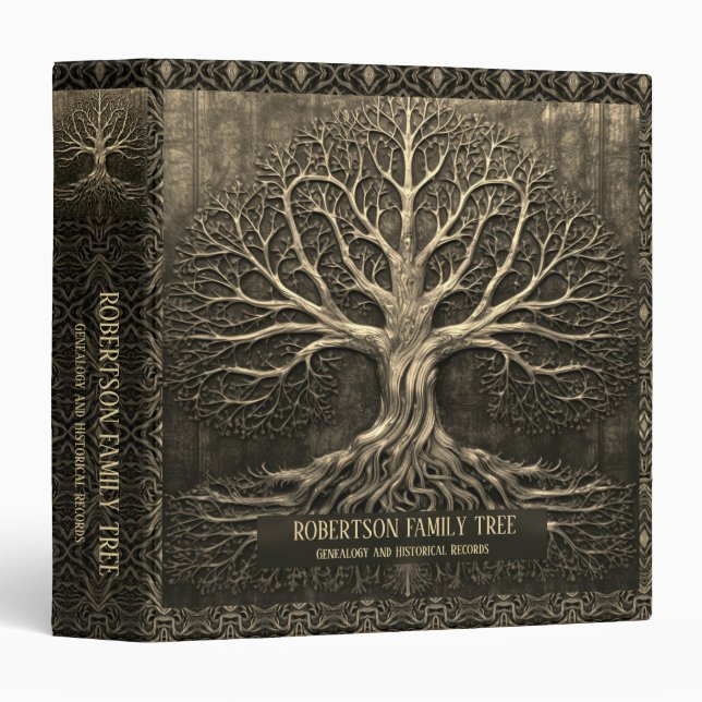 Family History and Genealogical Binder (Front/Spine)