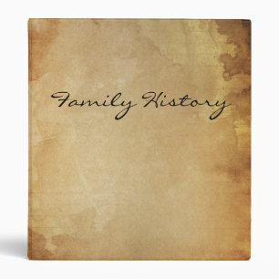 FAMILY HISTORY binder folder file
