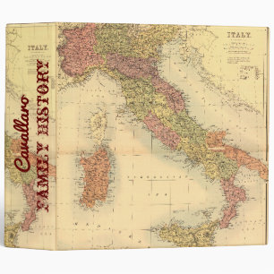 Family History Binder -- Old Italy Map