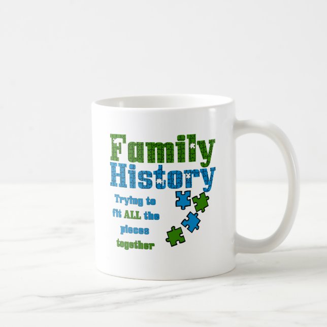 Family History Puzzle Coffee Mug (Right)