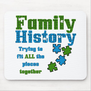 Family History Puzzle Mouse Pad