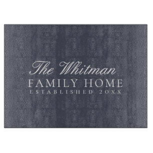 Family Home Slate Grey Cutting Board