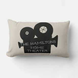 Family Home Theatre Movie Custom Lumbar Pillow