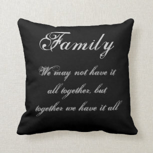 Family Inspiration Throw Pillow