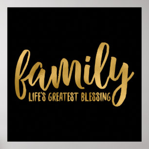 Family is a Blessing Poster