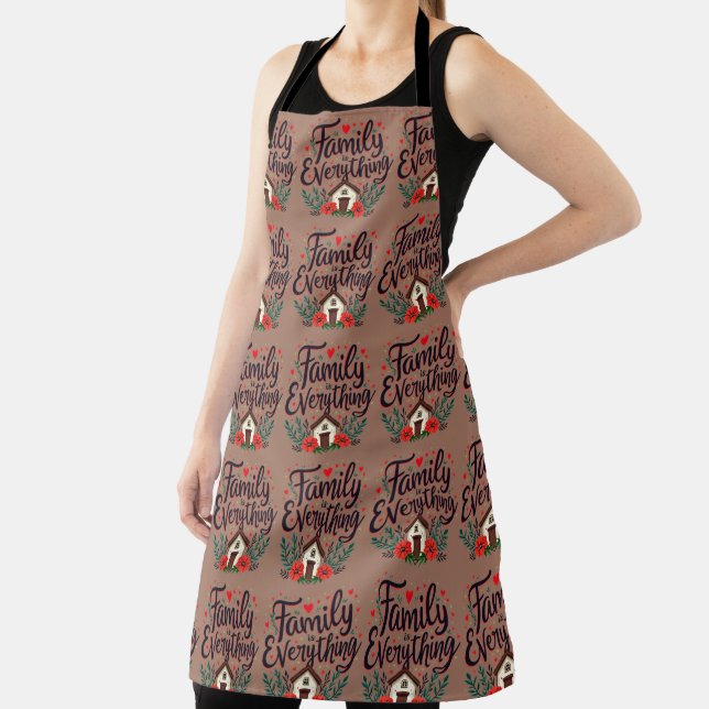 Family is Everything Cottagecore Apron (Insitu)