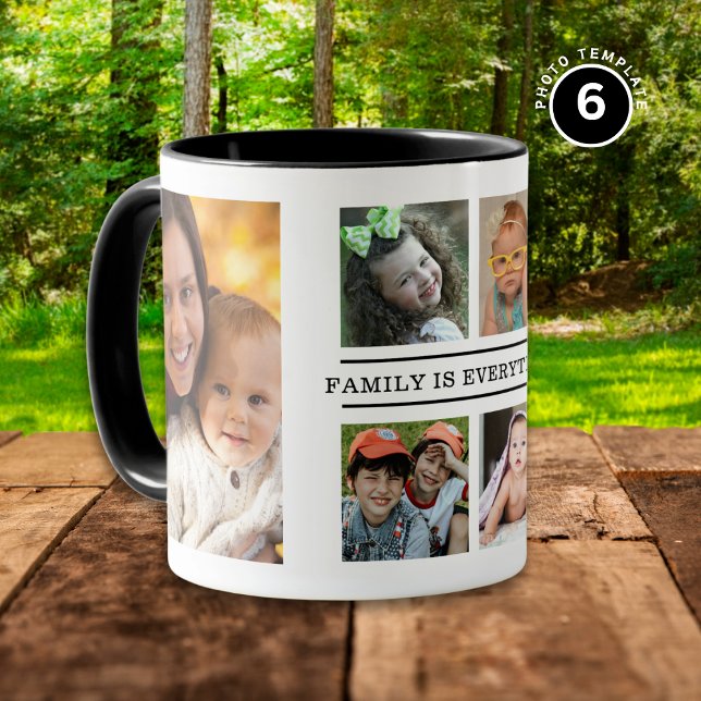 Family Is Everything Quote 6 Photo Black And White Mug (Creator Uploaded)