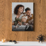Family is everything script custom photo  canvas print<br><div class="desc">Quote "Family is everything" in a modern script and serif typography with a customizable photo. An elegant canvas print for your home office,  family room,  living room,  or master bedroom. A great gift.

Contact info@lddesignloft.com for assistance with this template.</div>