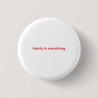 Family Is Everything Throw Pillow 1 Inch Round Button