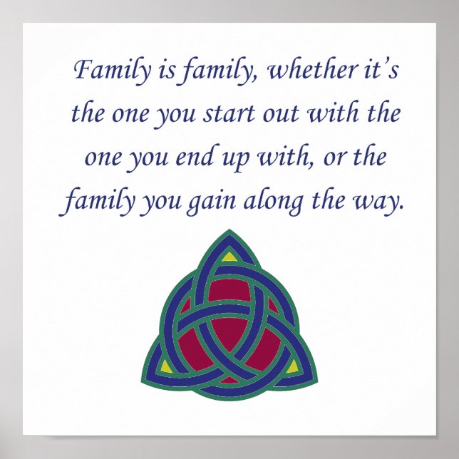 Family Is Family - Family Quote  Poster (Front)