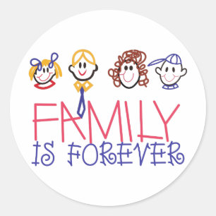 Family is Forever Classic Round Sticker