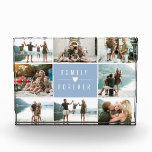 Family is Forever Photo Collage Block EDITABLE<br><div class="desc">Family is Forever Photo Collage Photo Block</div>