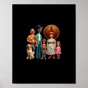 Family Is Like Fudge Funny Quote Sticker Poster