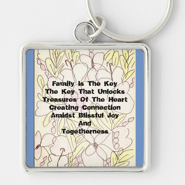 Family Is The Key  Keychain (Front)