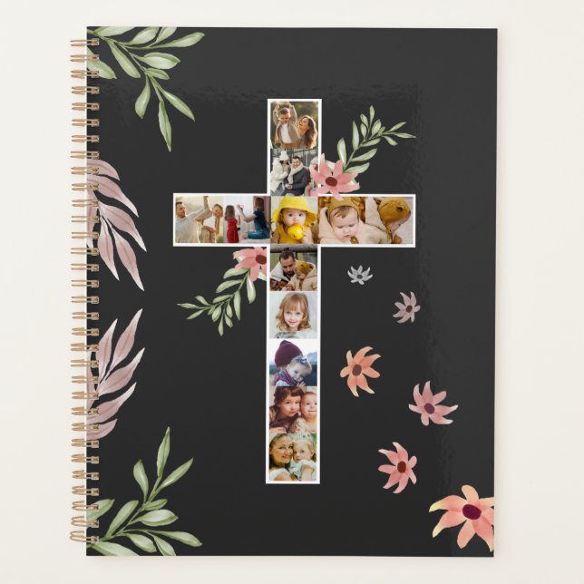 Family Jesus Cross Christian Church Lover Planner (Front)