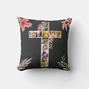 Family Jesus Cross Christian Church Lover Throw Pillow