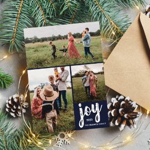 Family Joy Holiday Christmas Photo Card