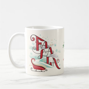 Family Karaoke Fa La La Carols Photo Christmas Coffee Mug