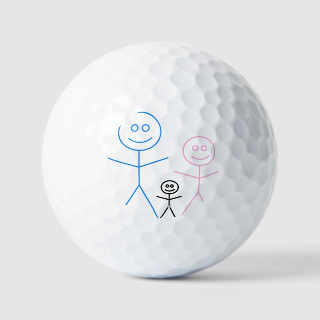 Family   keychain golf balls (Front)