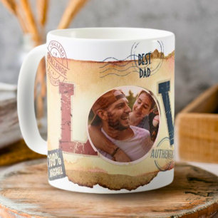 Family Kids Photo Baseball Love Mug