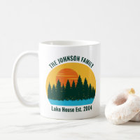 Family Lake House Cute Customized Sunset