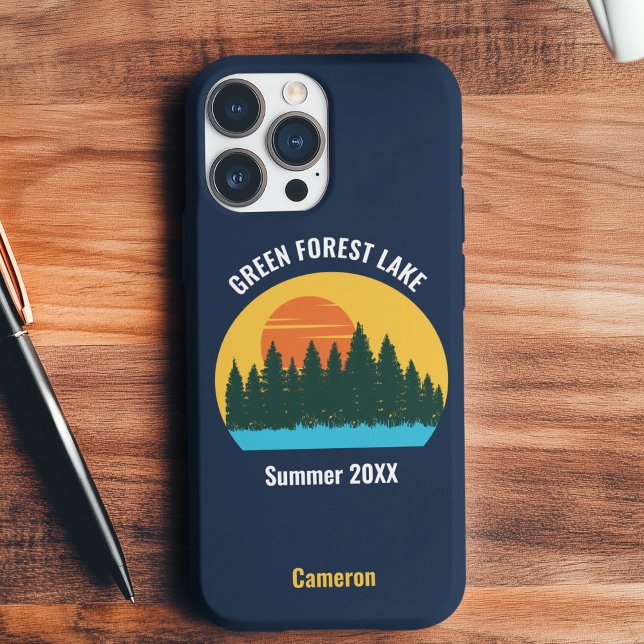 Family Lake Reunion Cute Customized Sunset Case-Mate iPhone Case (Creator Uploaded)