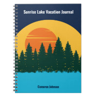 Family Lake Vacation Cute Customized Sunset