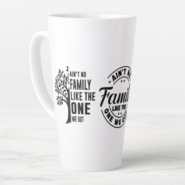 Family Latte Mug (Left Angle)