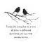 Family like branches on a tree Saying with Birds