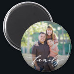 Family Love Editable Colour Custom Photo Magnet<br><div class="desc">Photo gifts make the best gifts! Easily personalized with your text and/or photo(s) for a custom look. Designed by Berry Berry Sweet,  Modern Stationery and Personalized Gifts. Visit our website at www.berryberrysweet.com to see our full product lines.</div>