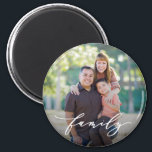 Family Love Editable Colour Custom Photo Magnet<br><div class="desc">Photo gifts make the best gifts! Easily personalized with your text and/or photo(s) for a custom look. Designed by Berry Berry Sweet,  Modern Stationery and Personalized Gifts. Visit our website at www.berryberrysweet.com to see our full product lines.</div>