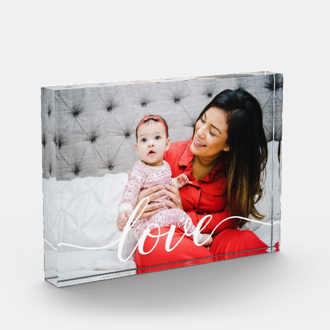 Family Love family Script Personalized Photo (Left)