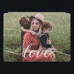 Family Love Script Personalized Photo iPad Pro Cover<br><div class="desc">Using a beautiful and modern script for the word "Love",  this family love photo can be easily personalized with your own favourite family photo on this tablet case. An elegant tablet cover to protect your device and make it personal and memorable. A great gift.</div>