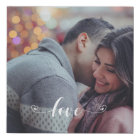 Family Love Script Photo Template Horizontal