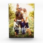 Family Love White Script Custom Vertical