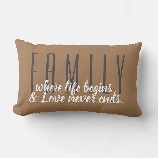 Family Lumbar Pillow (Front)