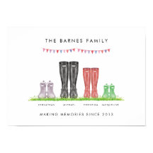 Family Making Memories Welly Print