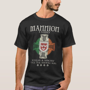 Family Mannion arm Ireland Irish Celtic cross T-Shirt