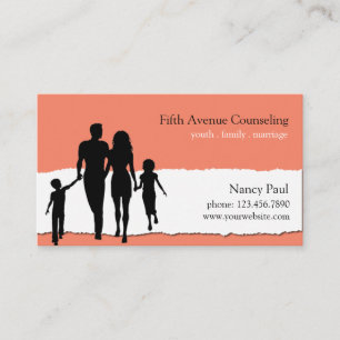 Family, Marriage, Youth Counseling Business Card