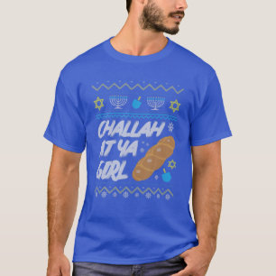 Family Matching Group Happy Challah Days Ugly Hanu T-Shirt