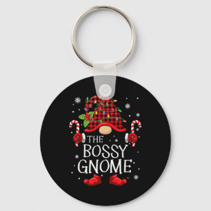 Family Matching Group The Bossy Gnome Christmas Keychain