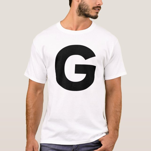Family Matching Halloween Carnival Letter G Capita T-Shirt (Front)