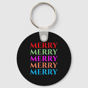 Family Matching Merry Christmas Outfits T Shirt Keychain