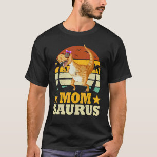 Family Matching Momsaurus Dinosaur Mom Saurus T-Shirt