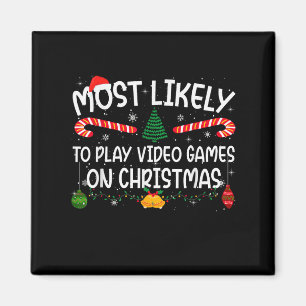 Family Matching Most Likely To Play Video Games On Magnet